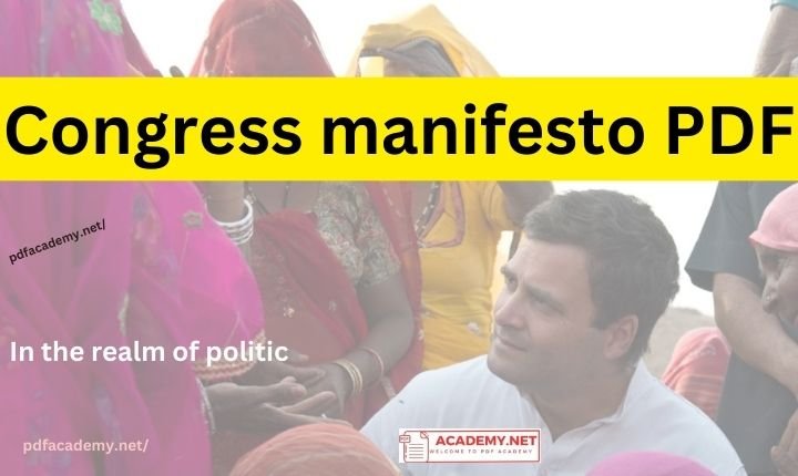 Congress Manifesto PDF