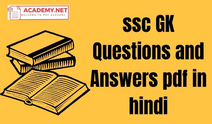 5000 SSC GK Questions in Hindi PDF